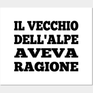 IL VECCHIO DELL'ALPE AVEVA RAGIONE - Heidi Posters and Art